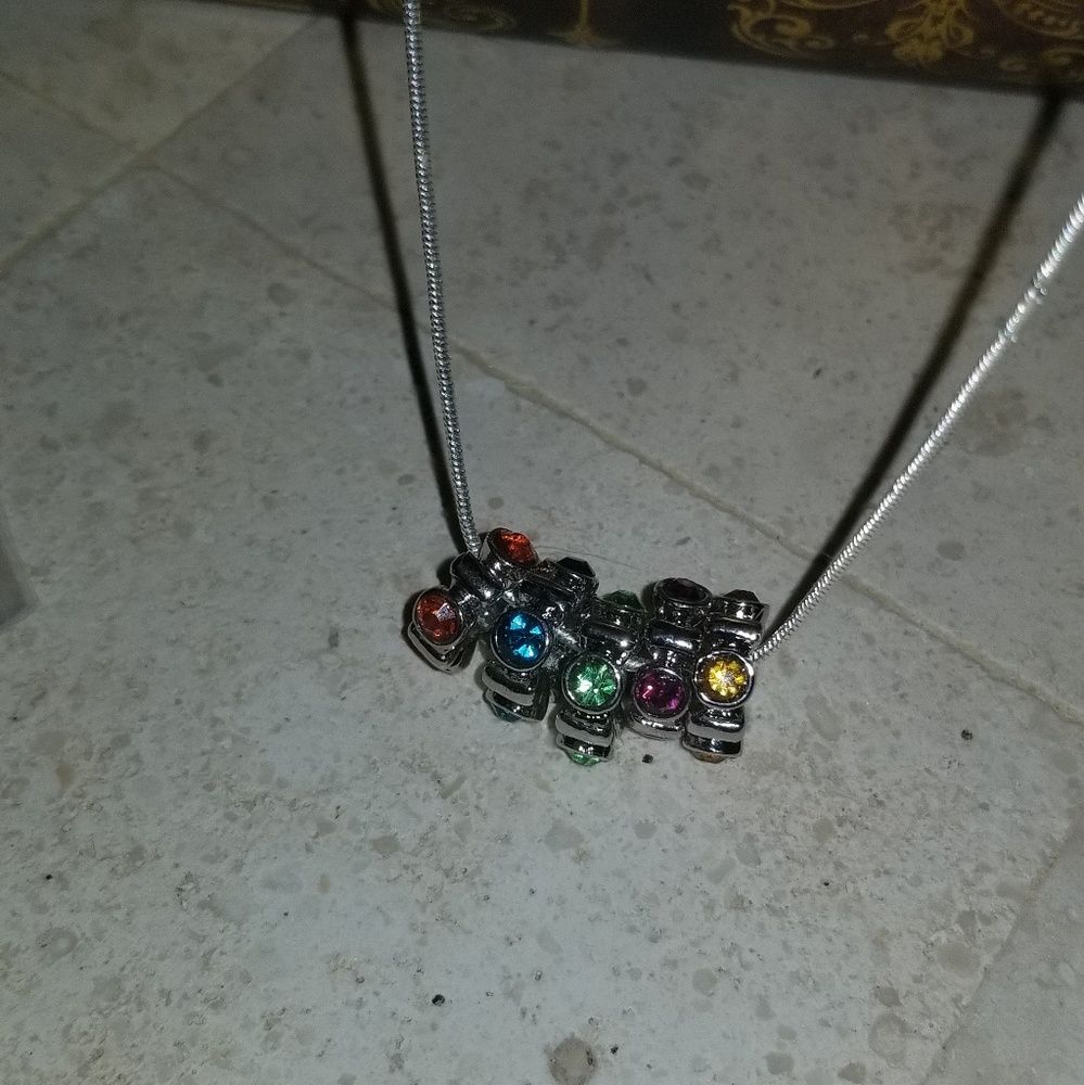 925 STERLING Silver Charm necklace rope chain - Picture 2 of 3